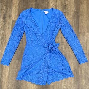 Lilly Pulitzer Blue Lace Jumpsuit
